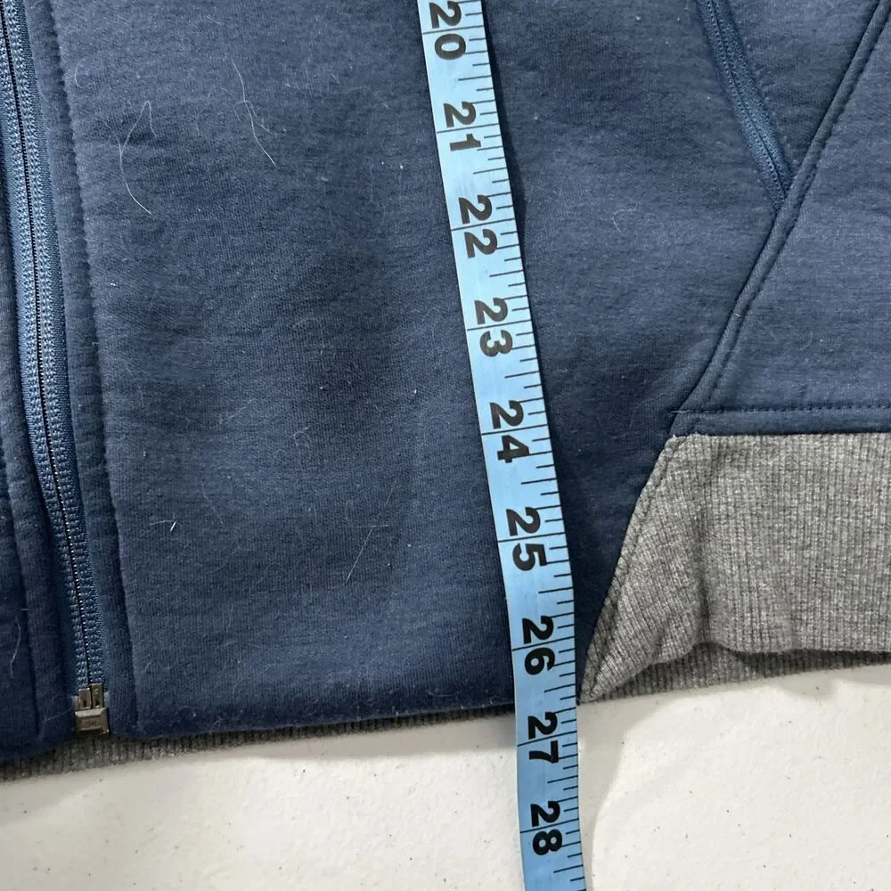 The North Face‎ Jacket Mens Small Petite Blue Gray Thermal 3D Full Zip